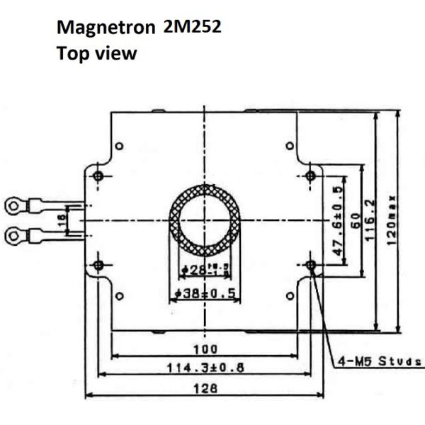2M252 Magnetron Outline diagram 1