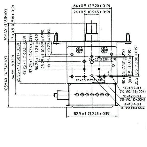 YJ1540 Magnetron outline diagram 1