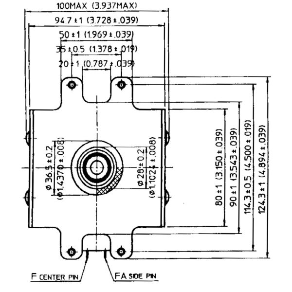 YJ1540 Magnetron outline diagram 2